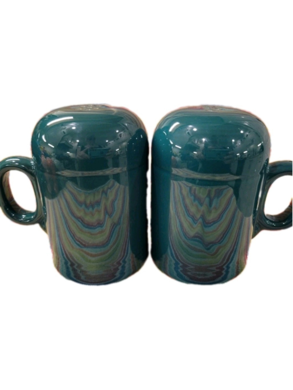 FIESTAWARE Rangetop Salt & Pepper Shakers HOMER LAUGHLIN FIESTA Evergree RETIRED